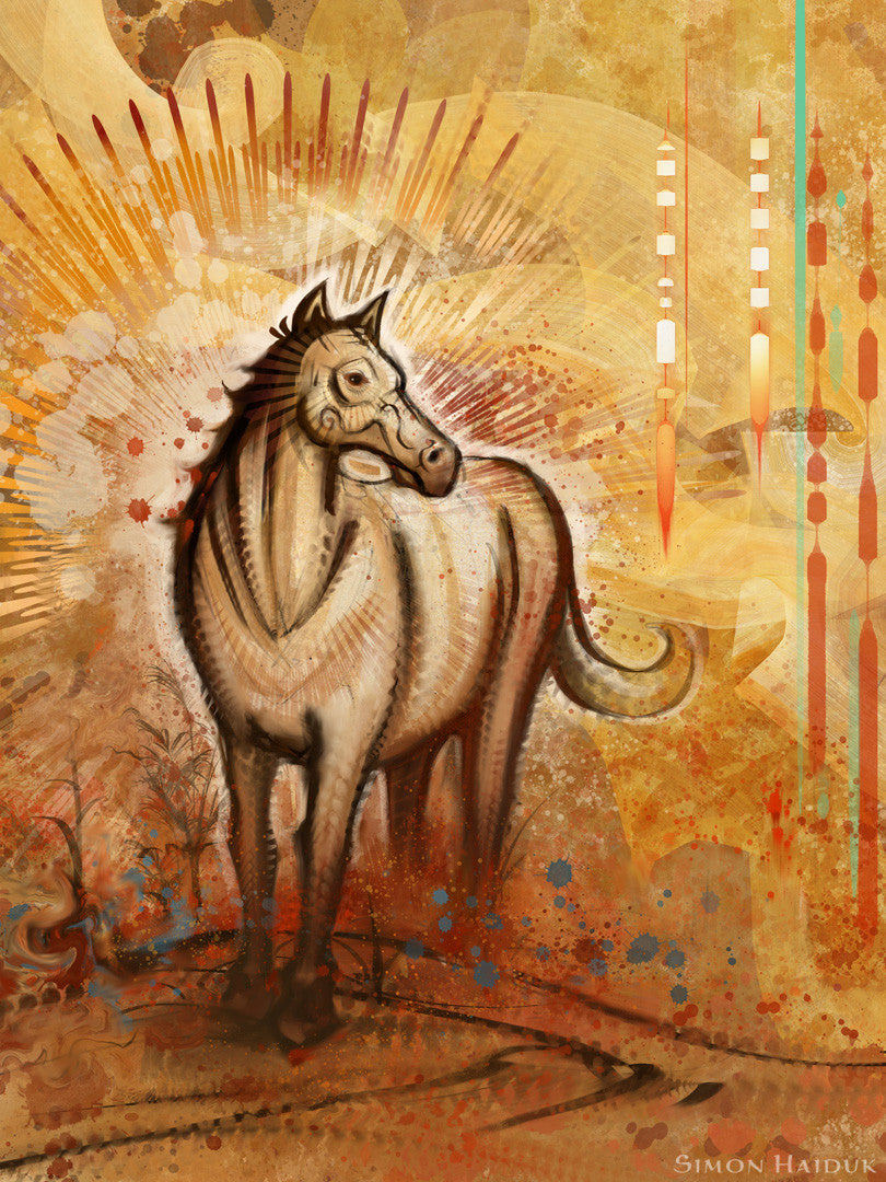 Horse Totem - Canvas Prints
