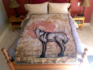 Wolf Totem - Woven Blanket