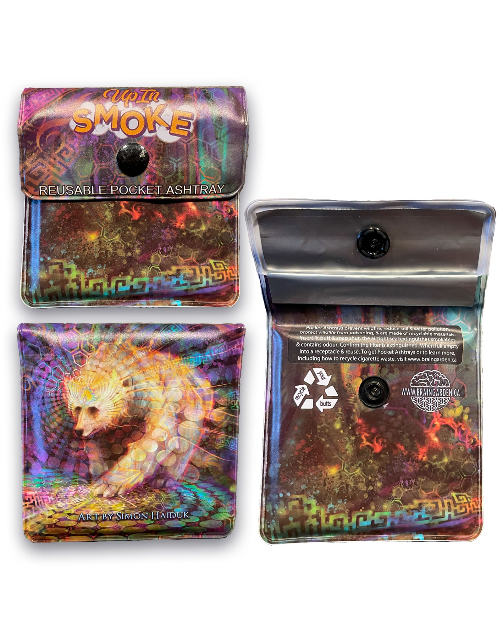 Pocket Ashtray - Spirit Bear