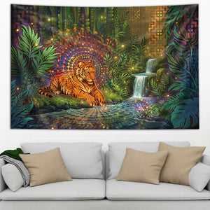 Tiger Glowm Tapestry