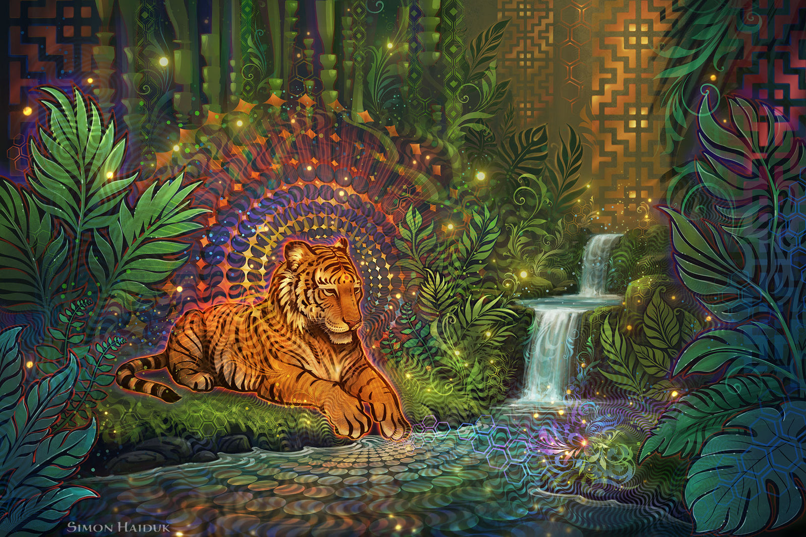 Tiger Glowm - Canvas Prints