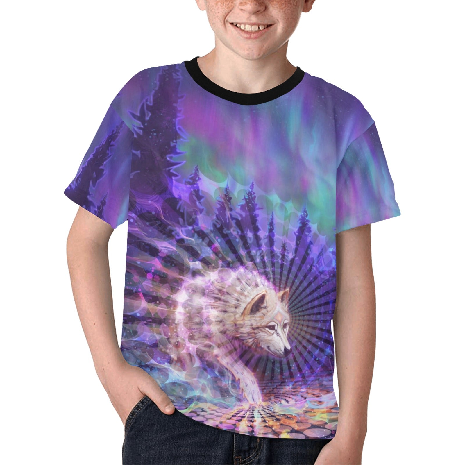 Spirit Wolf Kids T-shirt AOP