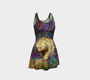 Spirit Bear flare dress