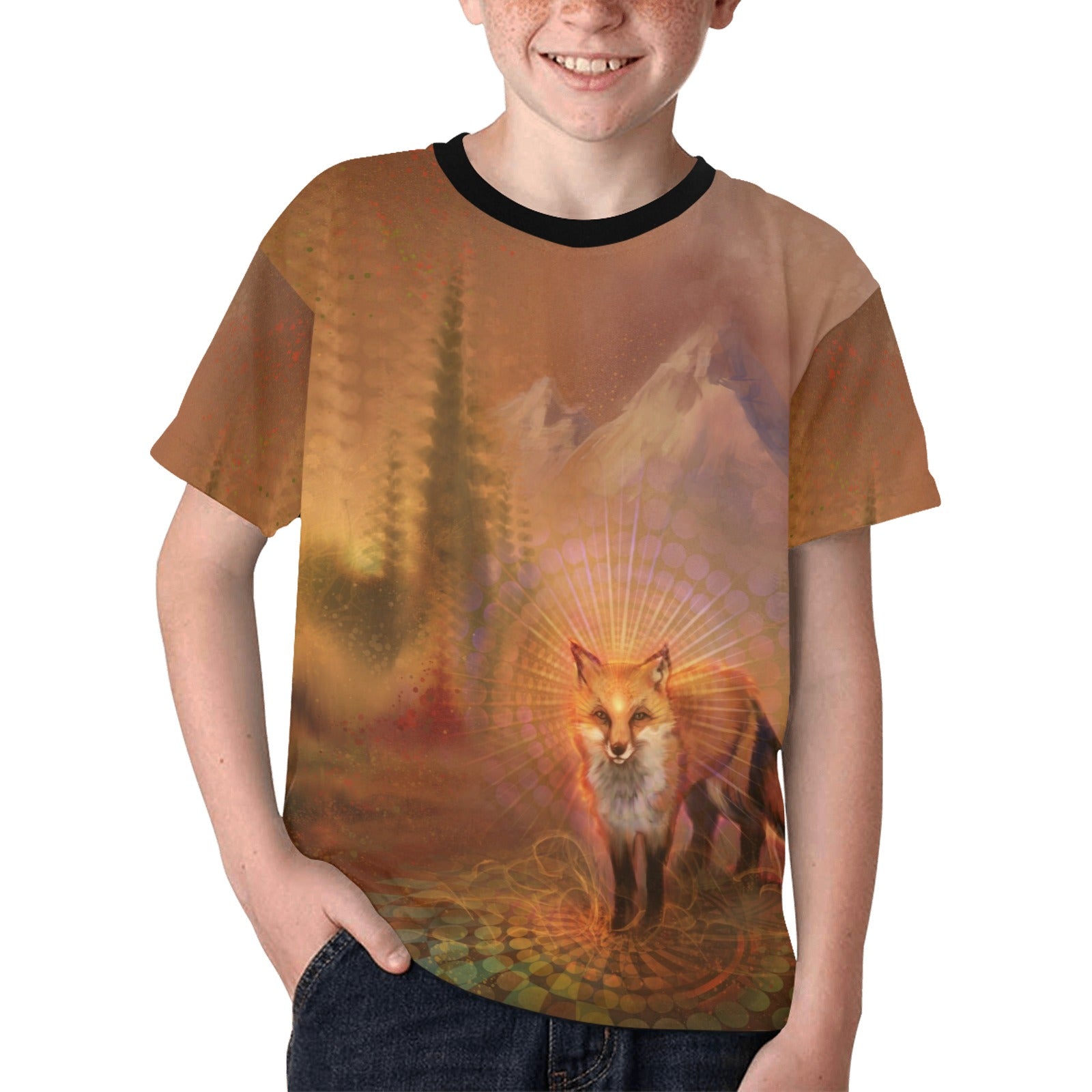 Wise Fox Kids T-shirt AOP