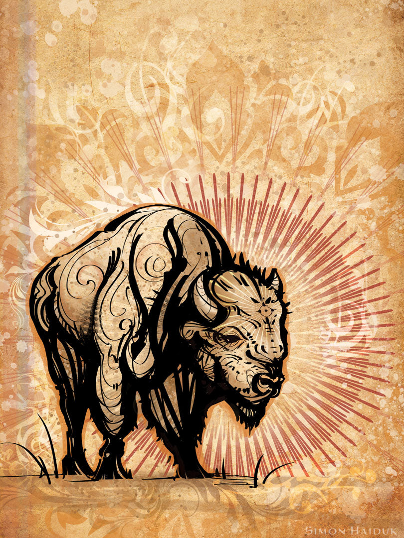 Bahaa Buffalo - Canvas Prints