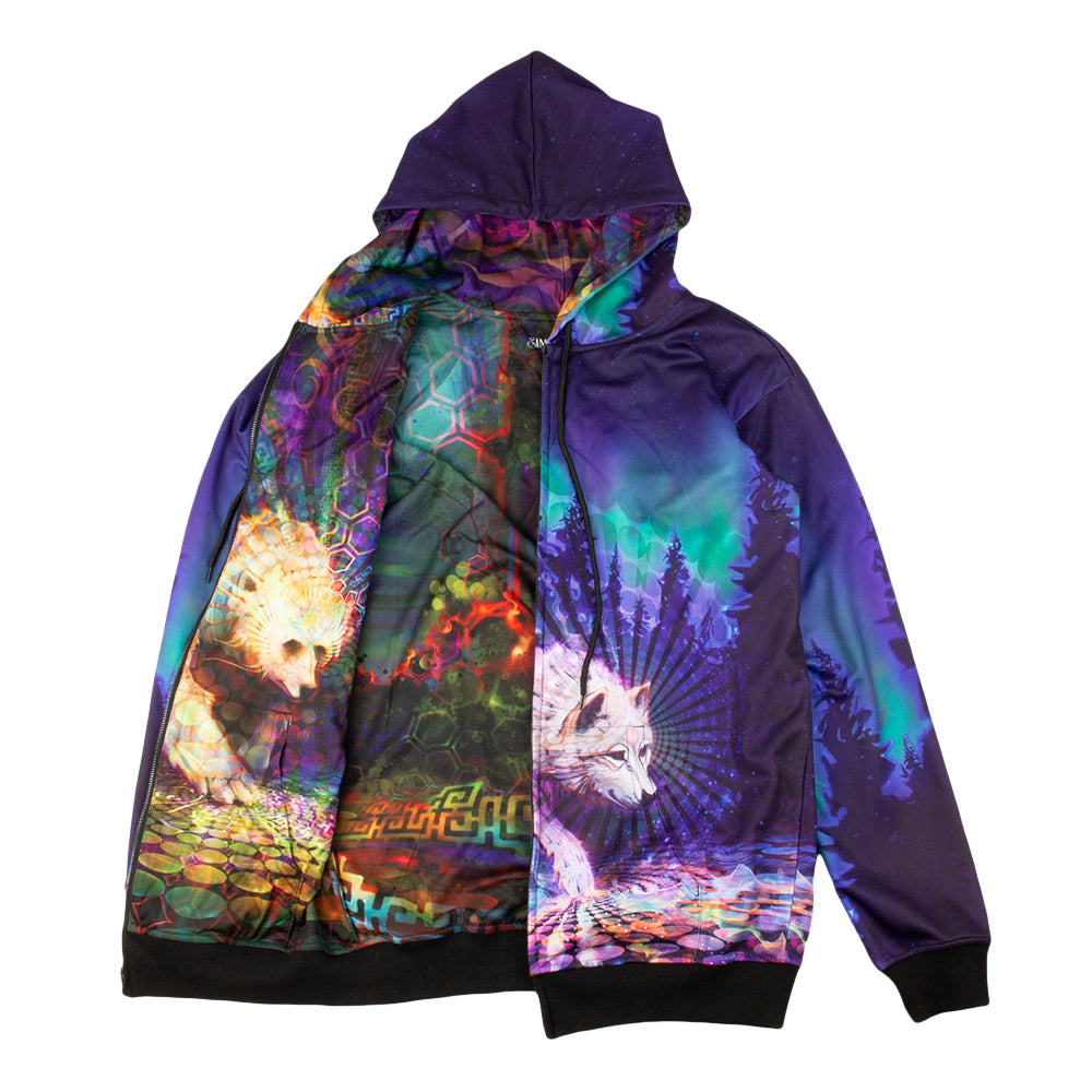 Spirit Bear + Spirit Wolf Reversible Hoodie - Simon Haiduk Art