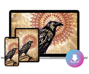 Raven Magic - Digital Wallpaper
