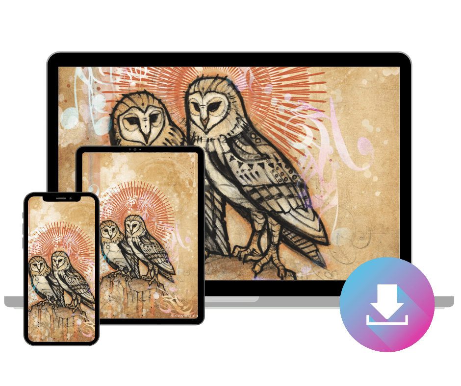 Twins - Digital Wallpaper