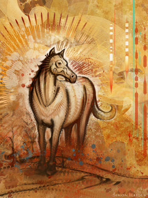 Horse Totem - Canvas Prints
