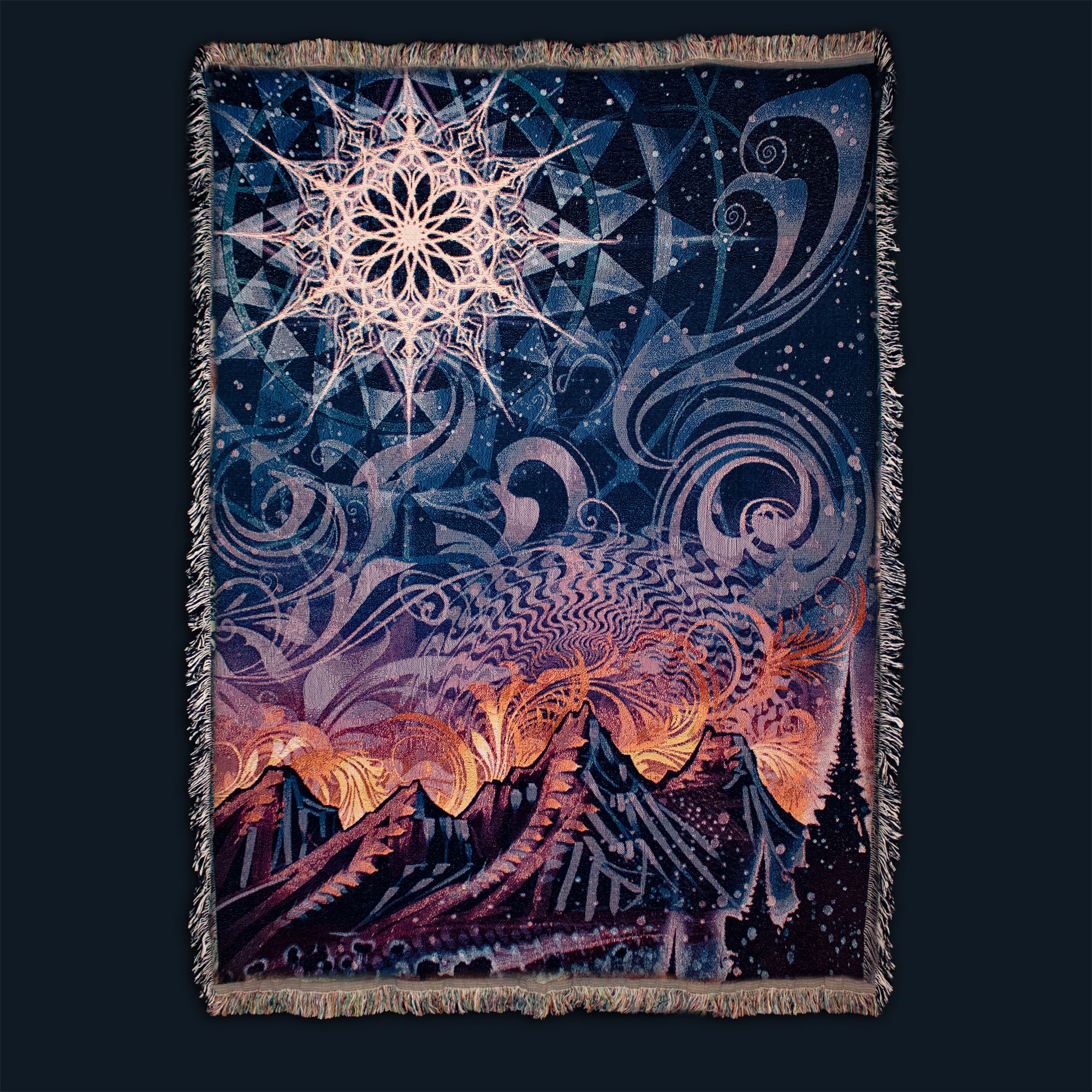Mycelia Luna - Woven Blanket