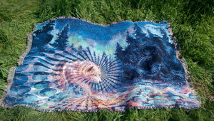 Spirit Wolf - Woven Blanket
