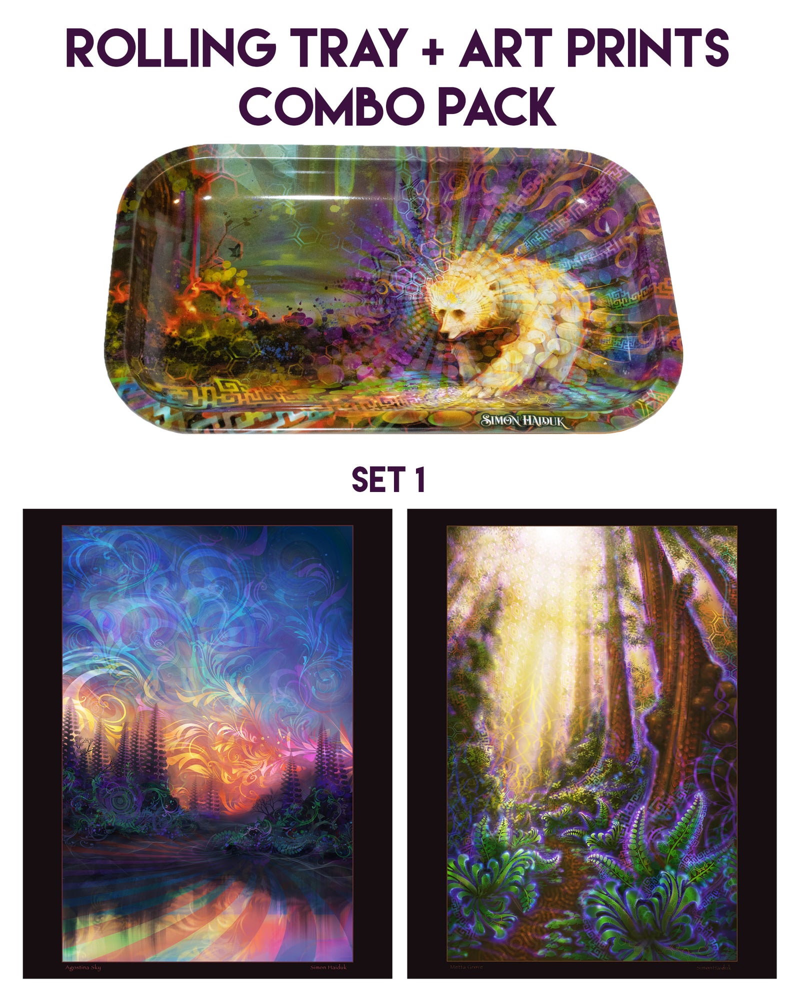 Spirit Bear Tray + Print Pack Set 1