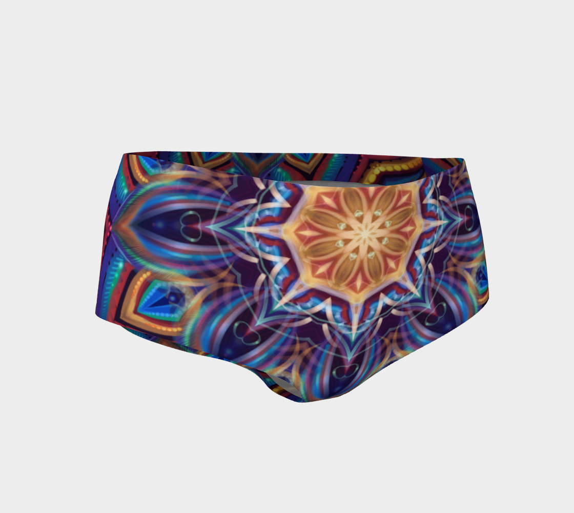 Mantra Mandala booty shorts