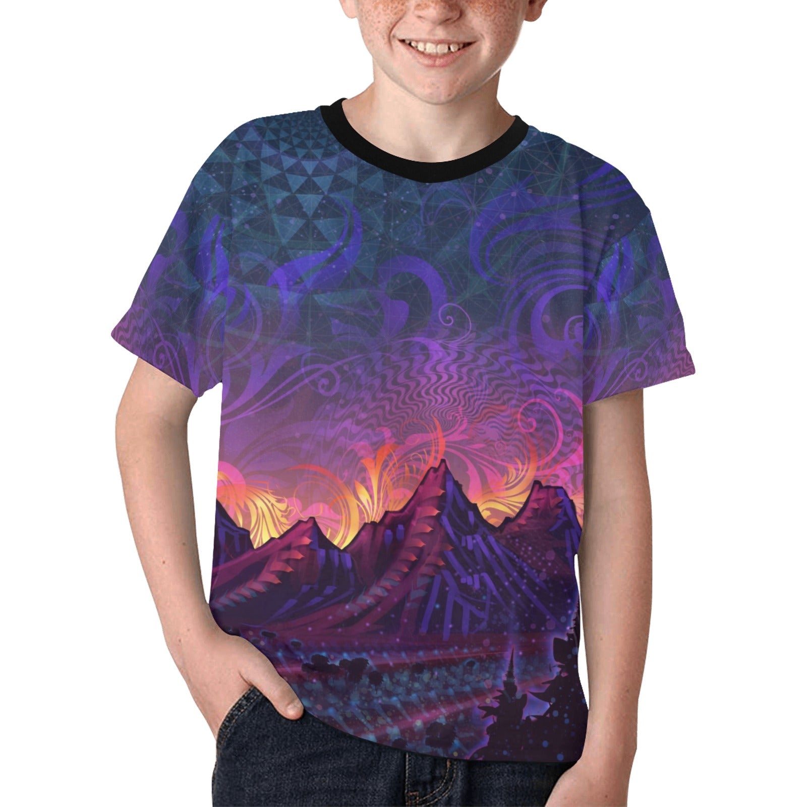 Mycelia Luna Eclipse Kids T-shirt AOP